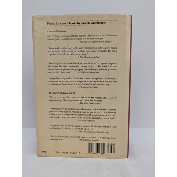 Joseph Wambaugh Echoes In The Darkness Hardcover Dust Jacket with Bookmark - Picture 7 of 7